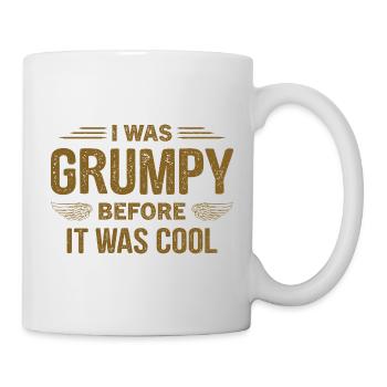 Ich war grantig, bevor es cool war - Mug blanc - blanc - Droite