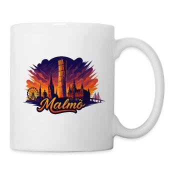 Malmö Stadt Schweden cool episch Geschenk - Tasse - Weiß - Rechts
