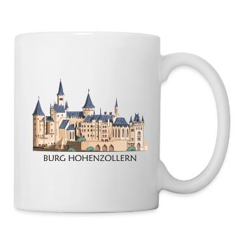 Burg Hohenzollern Illustration Handzeichnung - Tasse - Weiß - Rechts