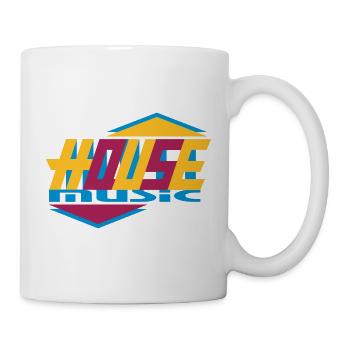 Design typographique stylé de house music - Mug blanc - blanc - Droite