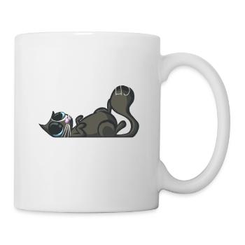 Je peux pas j'ai chat noir - Mug blanc - blanc - Droite