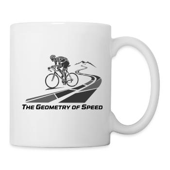 Geometrie des Speedcyclists auf der Strecke - Tasse - Weiß - Rechts