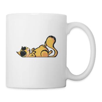 Je peux pas j'ai chat roux - Mug blanc - blanc - Droite