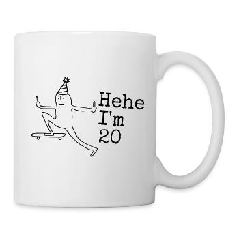 Cadeau d’anniversaire de 20 ans Drôle 20 ans 20 ans - Mug blanc - blanc - Droite