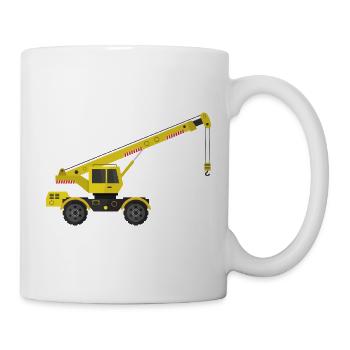 Camion-grue - Mug blanc - blanc - Droite