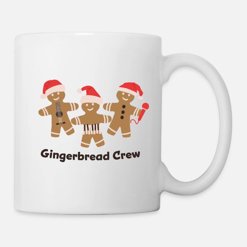 Gingerbread Crew Musician Music - Mug - white