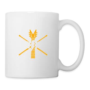 Heavy Metal Guitar Logo - Mug - white - Right