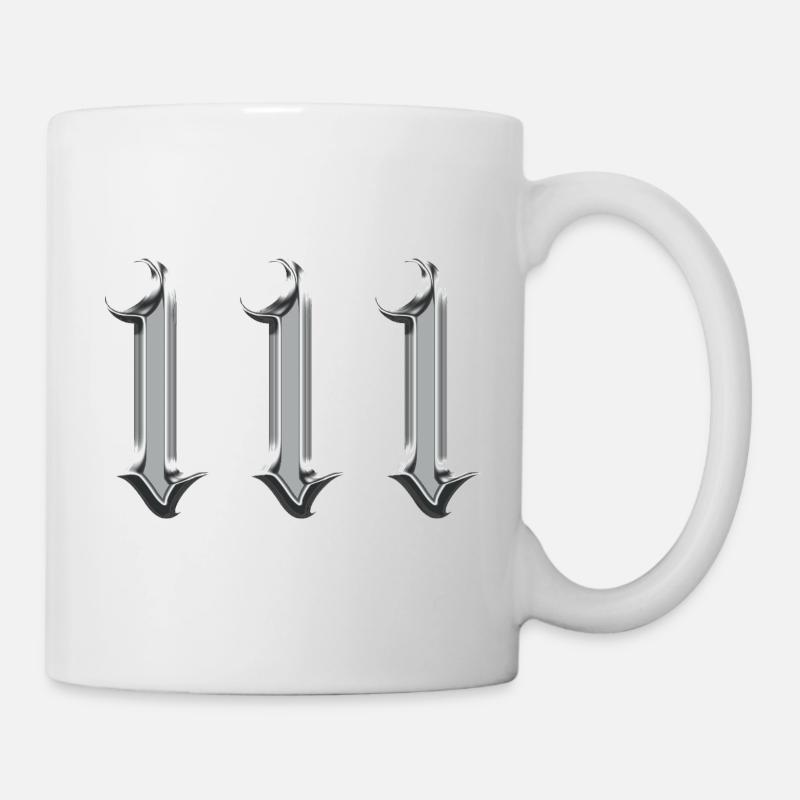 Engel Nummer 111 Intuition - Tasse - Weiß