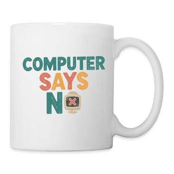 Retro Computer Says No - Mug - white - Right