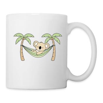 Koala in the hammock palm trees - Mug - white - Right