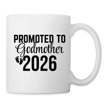 Promoted to Godmother 2026 – Patentante Design - Mug - white - Right