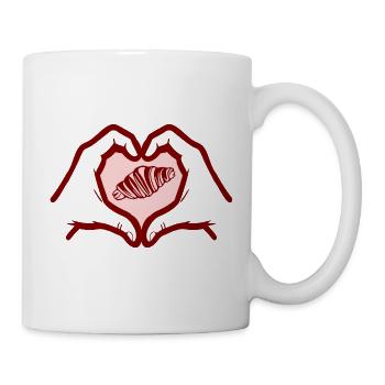 Croissant amoureux - France - Mug blanc - blanc - Droite