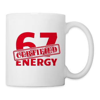 Certified 6 7 Energy Fun 67 Number Six Strainer - Mug - white - Right