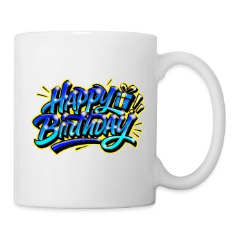 Happy Birthday Graffiti - Mug - white - Right