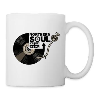 Northern Soul - Union Jack - Vinyl Record - Mug - white - Right