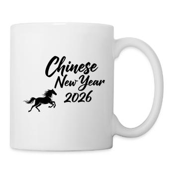 Chinese New Year 2026 Calligraphy - Tasse - Weiß - Rechts