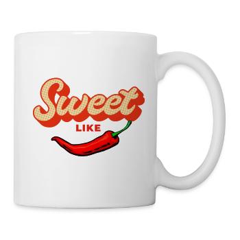 Fiery-sweet statement: Sweet Like Chili Vibe - Mug - white - Right