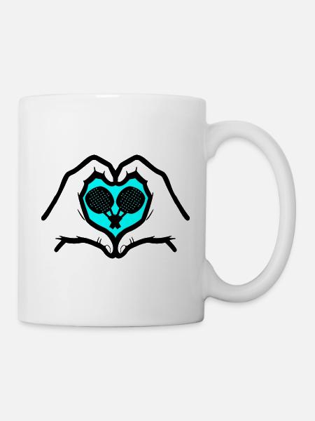 Padel-Tennis – Love Hands - Tasse - Weiß