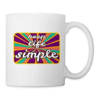 Das einfache Leben - Tasse - Weiß - Rechts