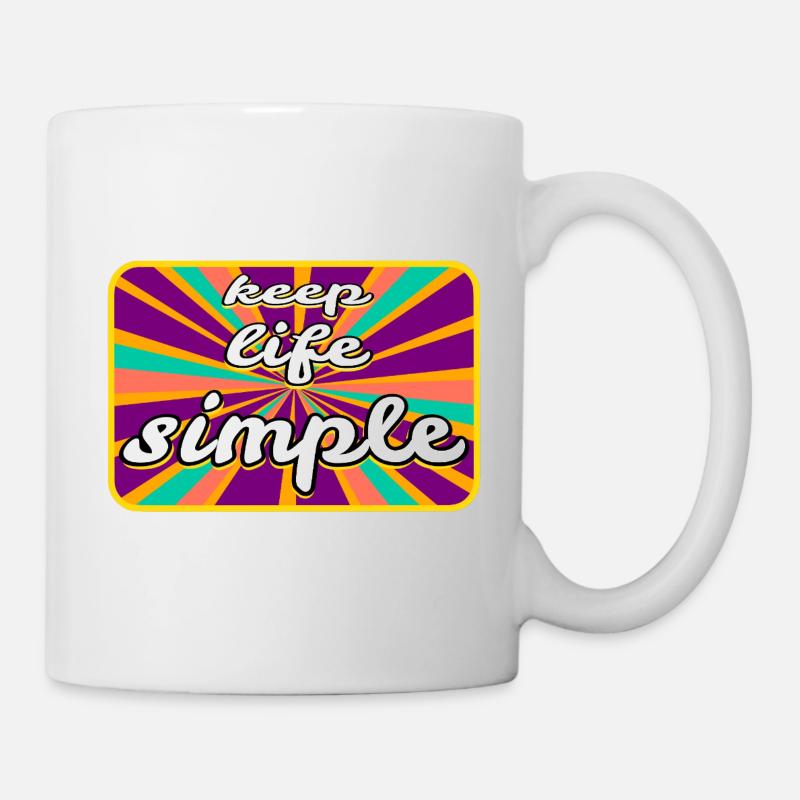 Vie simple - Mug blanc - blanc
