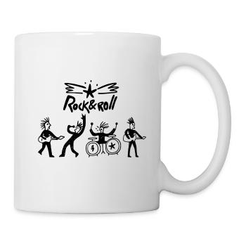 Croquis de groupe de rock 'n' roll - Mug blanc - blanc - Droite
