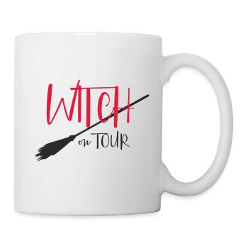 Hexe on Tour Logo - Tasse - Weiß - Rechts