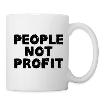 People not profit - Mug blanc - blanc - Droite