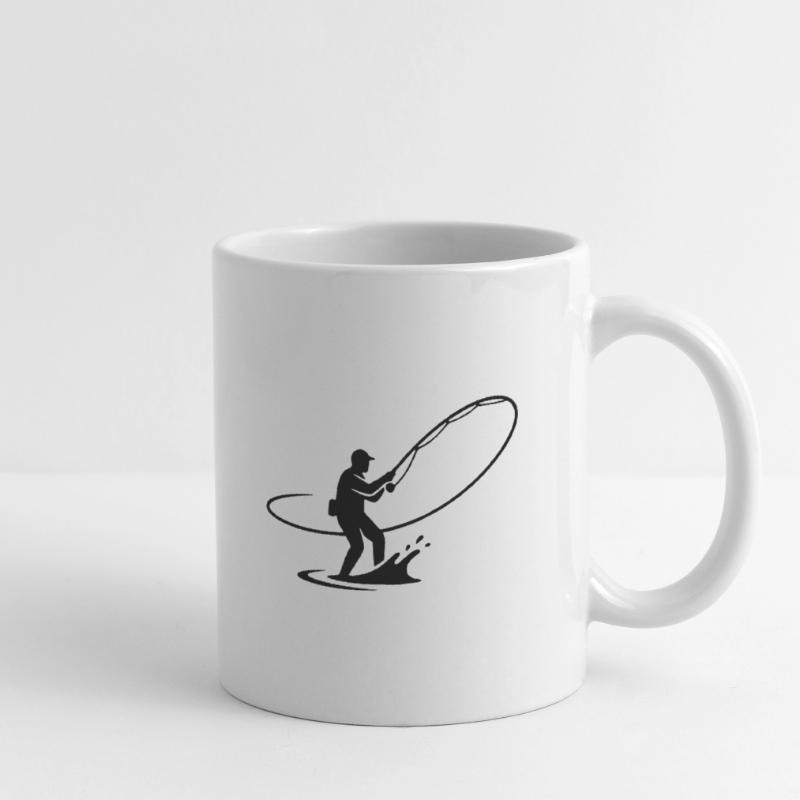 Dynamic Angler Casting Rod Vector Mug