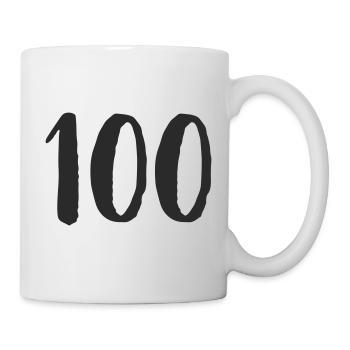 100 dessinés à la main - Mug blanc - blanc - Droite