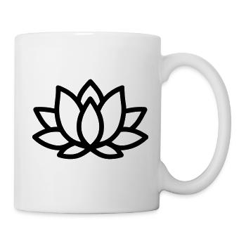 fleur de lotus - Mug blanc - blanc - Droite