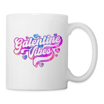Galentine Vibes Cute Matching Girls Group Party  - Mug - white - Right