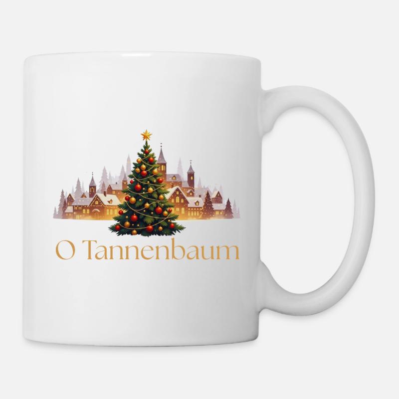 Tannenbaum - Tasse - Weiß