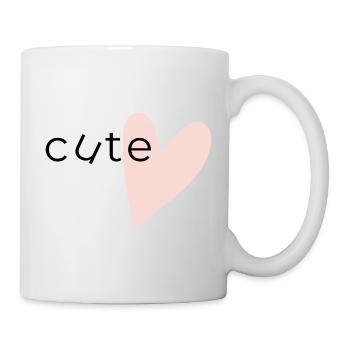 E-Heart Minimal - Cute - Mug - white - Right