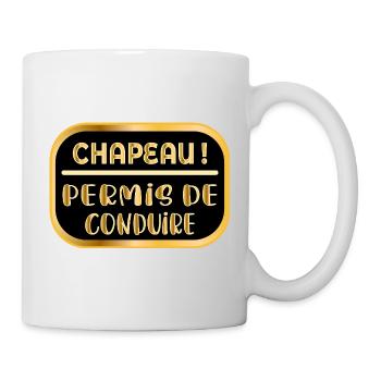 Driver's License Hat - Mug - white - Right