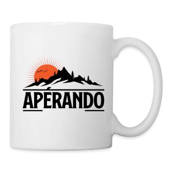 Red Dawn over the Mountains Hiking Hiking - Mug - white - Right