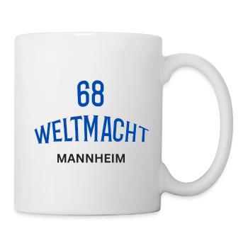 68 Weltmacht Mannheim - Tasse - Weiß - Rechts