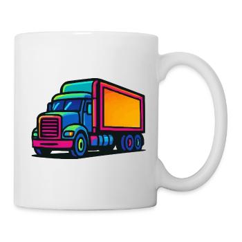 Bande dessinée Truck - Mug blanc - blanc - Droite