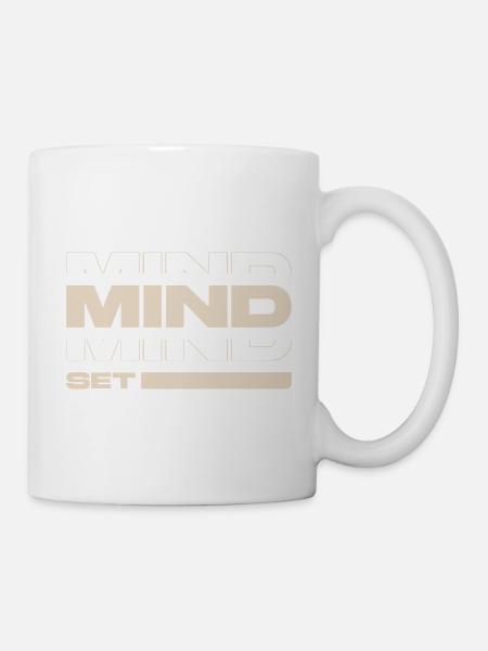 Mindset – Motivation & Success Mentality Statement - Tasse - Weiß