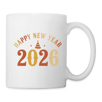 Feiert die schöne Silvesterparty 2026 - Tasse - Weiß - Rechts