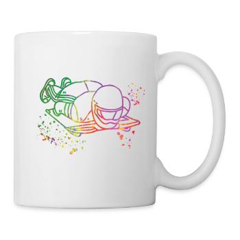 Skeleton Bobsleigh Winter Sports Sled - Tasse - Weiß - Rechts
