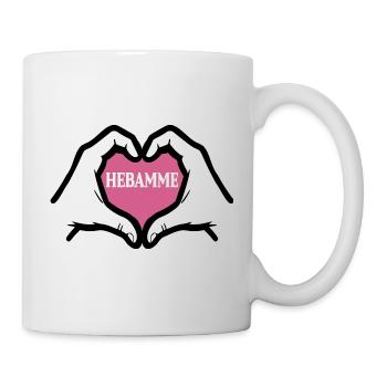 Danke Hebamme Geburtshilfe - Tasse - Weiß - Rechts