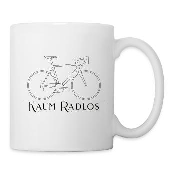 Barely Wheelless Road Bike Minimal Line Art - Mug - white - Right