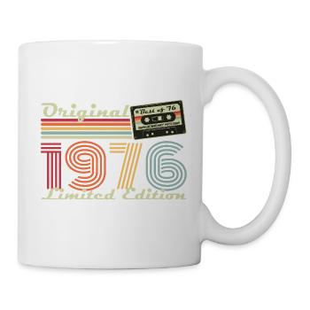 Original 1976 Jahrgang Vintage Geburtstag Retro - Tasse - Weiß - Rechts