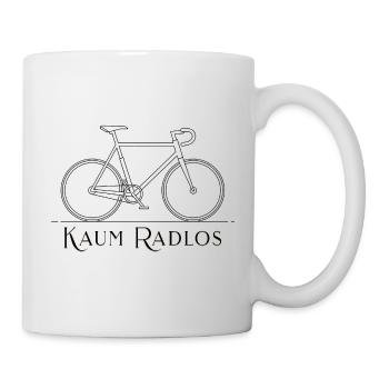 Road Bike Minimal Art – Hardly Wheelless Design - Mug - white - Right