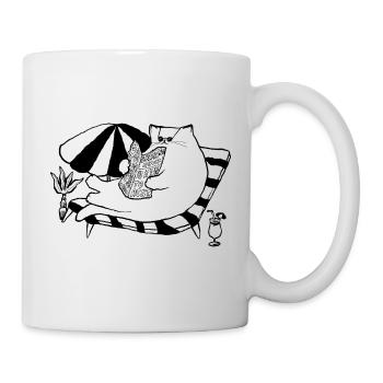DU HAST ES VERDIENT, DICH AUSZURUHEN - Tasse - Weiß - Rechts