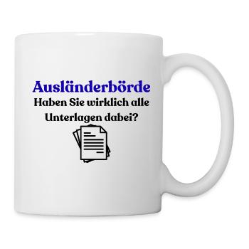 Bureau d’enregistrement des étrangers - Mug blanc - blanc - Droite