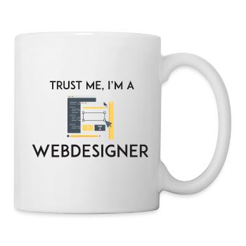 Croyez-moi, je suis webdesigner - Mug blanc - blanc - Droite
