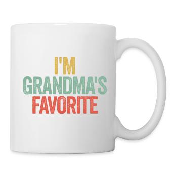 Petit-enfant préféré Drôle Je suis le préféré de Mamie - Mug blanc - blanc - Droite