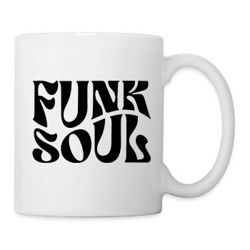 Logo musical rétro Funk Soul - Mug blanc - blanc - Droite