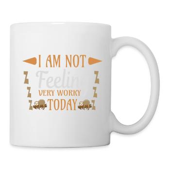 Not feeling workly sloth - Mug - white - Right